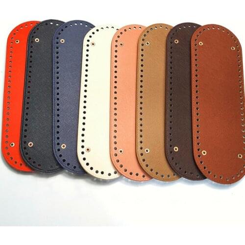 30x10cm Leather Bag Bottoms DIY Handmade Oval Long Bottom Bag Accessories For Knitting Bags Handbag Crossbody Bags Bottom