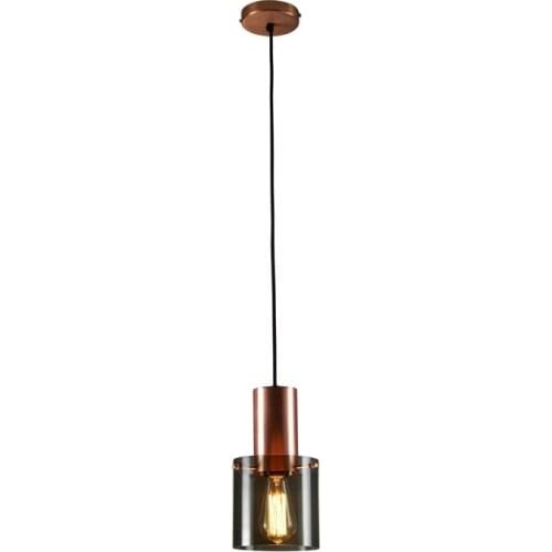 Nordic Glass Pendant Lamp Bedside Small Hanging Light Smoke Gray Lampshade LED Lights E14 Illumination Light Fixture AC85-265V