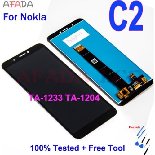 Original 5.7" LCD For Nokia C2 LCD Touch Screen Digitizer Assembly Replacement for Nokia C2 TA-1233 TA-1204 LCD Touch Screen