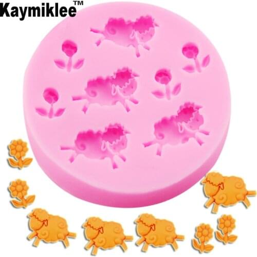 Sheep Silicone Mold Cake Fondant Chocolate Mould Silicone Baking Molds Soap Cooking Mould Cupcake Wedding Decorating M083