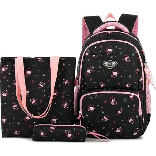 Childrens Backpack School Bags For Girls Kawaii Primary School Backpacks Kids Bookbag Schoolbags With Pencil Case Shoulder Bag