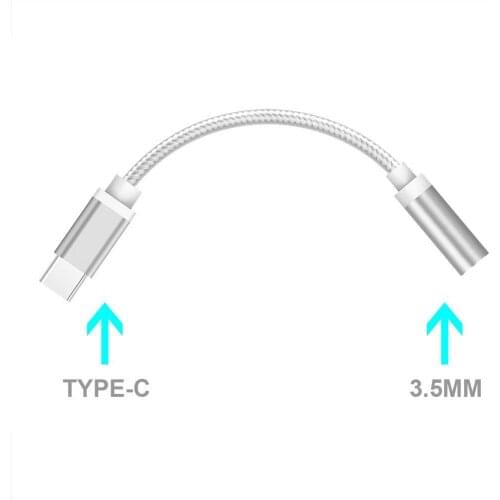 USB TYPE-C to 3.5mm Earphone Audio Cable 2 In 1 Music Port Adapter Type C to 3.5 AUX Jack phone adapter aux cable