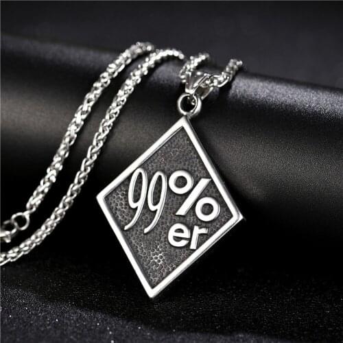 Vintage Casting Punk 316L Stainless Steel 99% er Pendants Mens Motorcycle Biker Band Party Necklace