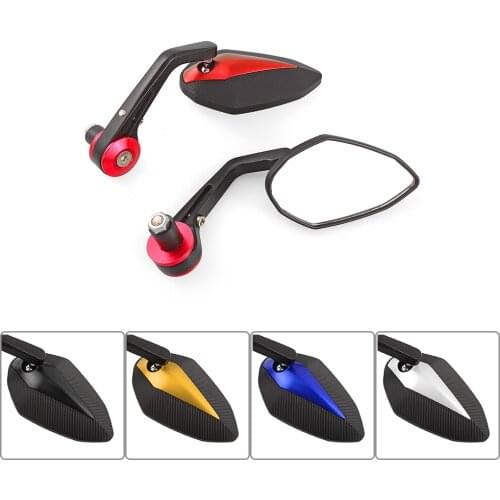 7/8" 22mm Aluminum Sportbike Motorcycle Mirror Handle Bar End Mirrors For Honda For Yamaha For Suzuki Motor