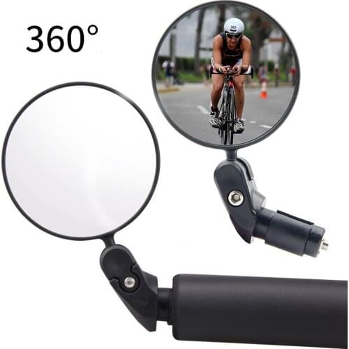 Handlebar End Bike Mirror Mountain Road Bike MTB Cycling Riding Mirror Back Rear View Rearview Mirror Bicycle Accessories