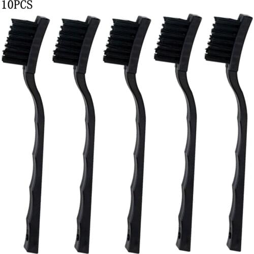 10PCS PCB BGA Repair Soldering Cleaning Dust Brush Mobile Phone Tablet Black Non Slip Handle Anti Static Dust Brush 17cm