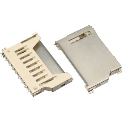 10Pcs SD Memory Card Short Card Socket Card Holder Connector Adapter