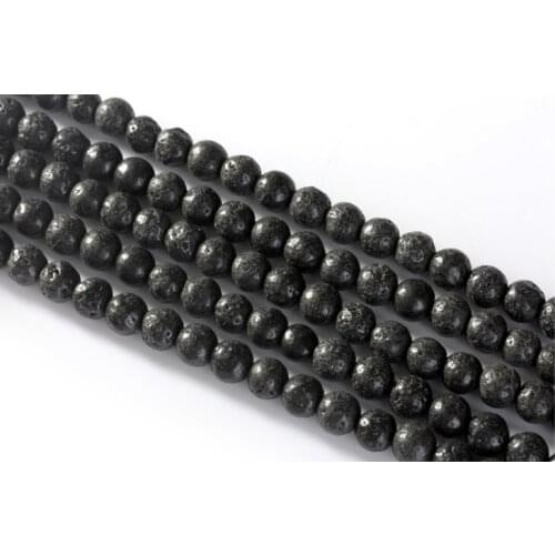 2 Strands Round Black AA Vesuvianite Loose Beads About 8-12mm