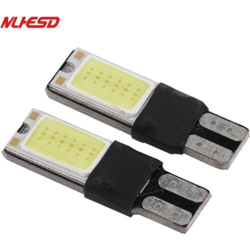 2pcs Car LED T10 12smd 2825 canbus 194 168 W5W wedge Backup Reverse lamp Sided T10 COB LED Car brake clearance Light DC 12V