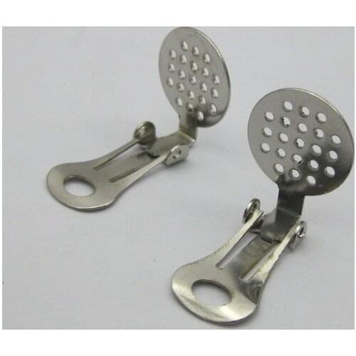 20 Silver Clip on Ear Earring with screen Finding