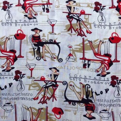 2021 Cotton Fabric By The Meter Printed Cartoon Fabrics For Sewing Clothes Dress Home Textiles Handmade DIY Material Tissu
