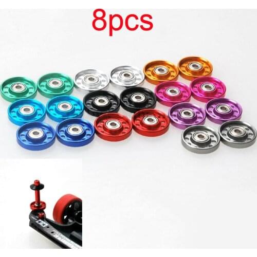 8Pcs 13mm Roller Ten Holes Light Weight Aluminum Alloy Guide Rollers 95301 Spare Parts for Tamiya Mini 4WD Racing Car Models