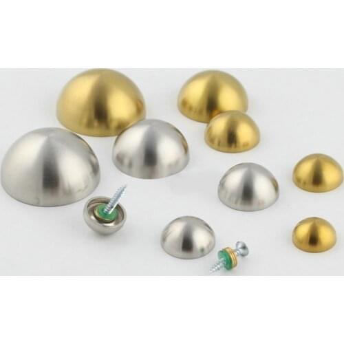 8Pcs Semicircle Advertisement Fixed Nails Glass Stainless Steel Standoff Pins Screw Spherical Fixed Decoration Nails
