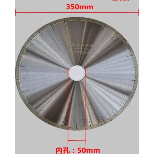 Promotion sale of good quality 350*50*10mm diamond saw blade for Marble/artificial stone/quartz stone/tiles/vitrified tiles cut