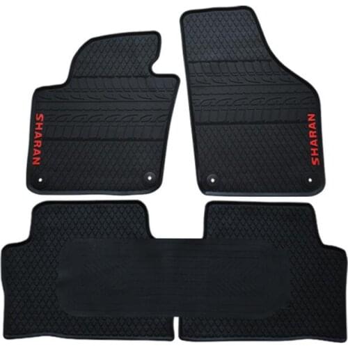Car Chassis Mats Non-Slip Mats Feet Rugs For Sharan 2011 2012 2013 2014 2015 2016 2017 2018 Left Hand Drive