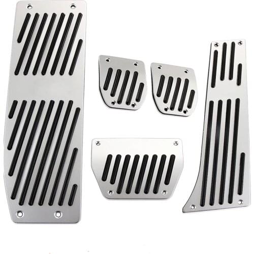 Car Styling Racing Sliver Black Pedals Fit For BMW 1999-2006 E46 M3 Style MT AT E36 E90 E91 E92 E93 For AC Schnitzer