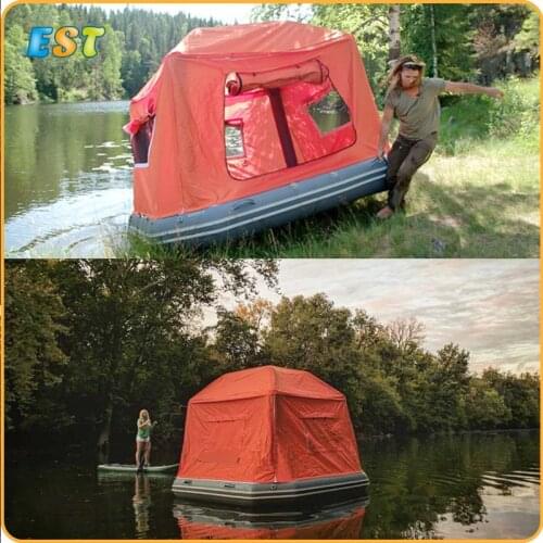 Free Shipping Outdoor Camping Water Pool Tent Inflatable Water Floating Shoal Tent On Lake