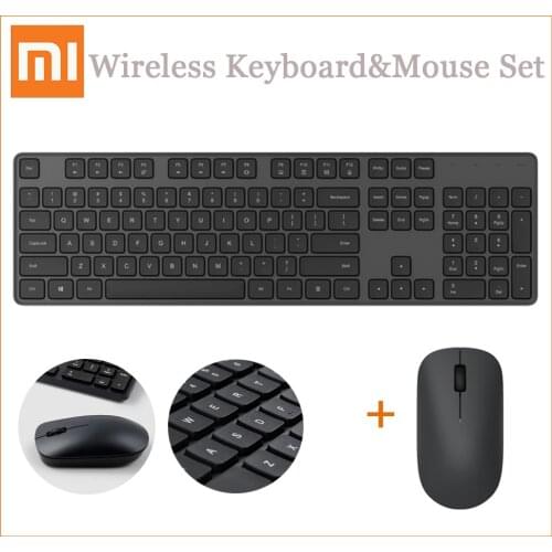 Xiaomi Wireless Keyboard & Mouse Set 2.4GHz Portable Multimedia 104 Keys Keyboard Mouse Notebook Laptop For Office Home