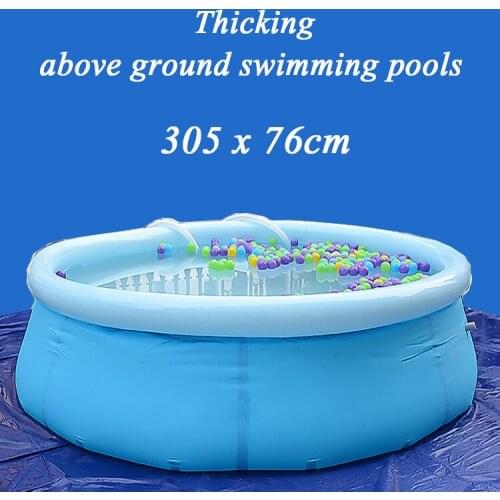 Outdoor Large round inflatable swimming pool for adult Oversized family pool thickening 305*76cm above ground swimming pools