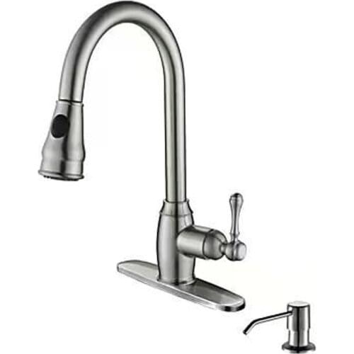 Yiyu brand all-copper kitchen pot cold and hot water tap pulling kitchen tap