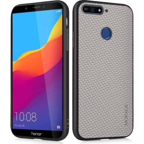 Cover for Huawei Y6 Prime 2018 ATU-L31 ATU-L42 5.7'' Soft Edge Business Back Cover Coque Pc+TPU Pu Leather Fundas