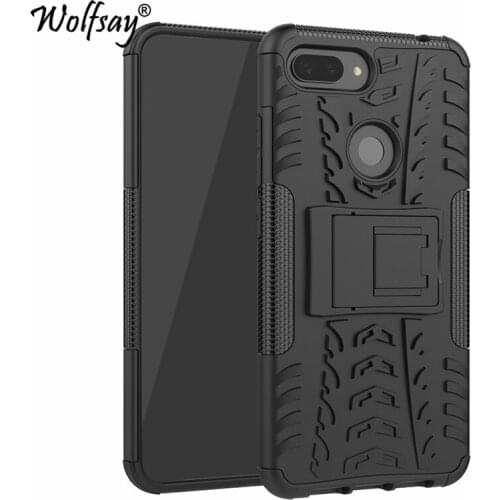 Wolfsay Case for Xiaomi Mi 8 Lite Cover Soft Rubber & Hard PC Case For Xiaomi Mi 8 Lite Mi8x Case Phone Holder Business fundas