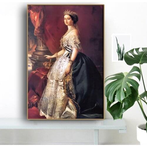 Eugenie De Montijo Portrait HD Print Poster Wall Art Living Room Bedroom Home Decoration