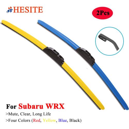 HESITE Colorful Hybrid Wiper Blades For Subaru Impreza BRZ Forester Justy Legacy Levorg Outback Tribeca XV Trezia WRX R1 Vehicle