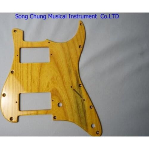 Hand made 1PCS Solid Ailanthus wood Strat Pickguard High Quality HH #612