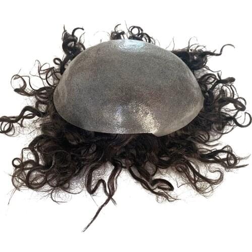 PU base curl human hair natural wave Always wave Curly texture