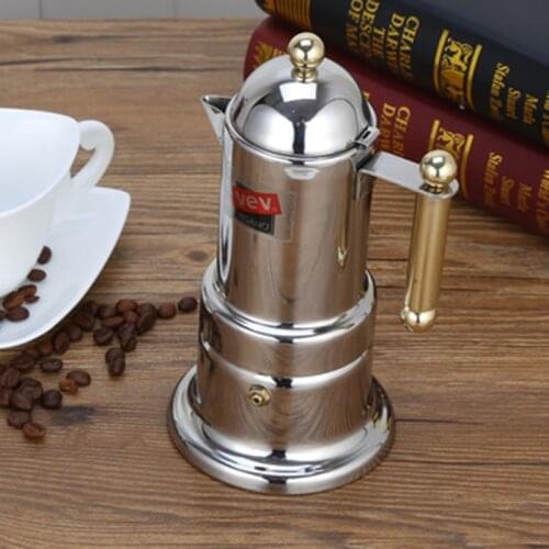 Stovetop Coffee Maker Classic Espresso Italian Moka Coffee Pot Stainless Steel Mocha Coffee Maker