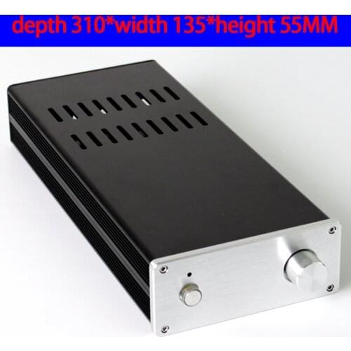 KYYSLB 310*135*55MM CJ-156 Mini Amplifier Small Chassis Cabinet DIY Shell with Knob Amplifier Switch Amplifier Shell