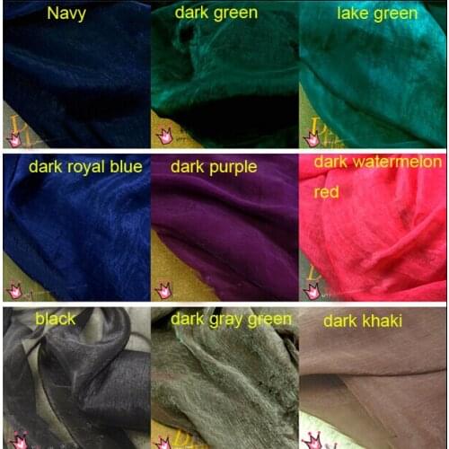 3 meter 150cm 59" width 13 colors crinkle shot-silk chiffon crepe fabric summer dress skirts screen material MM173