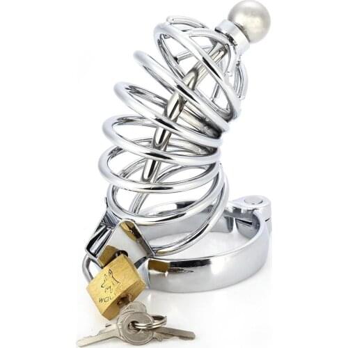 METAL CHASTITY CAGE 2.4 INCHES LONG Stainless Steel Chastity Cage