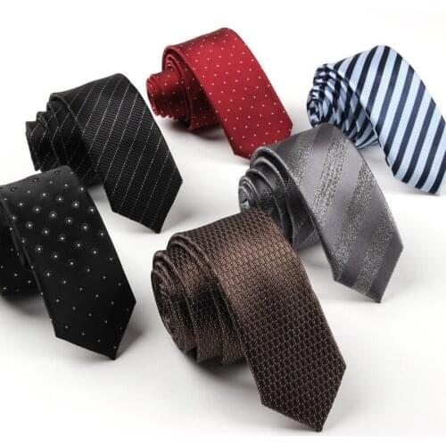 2020 New Unique Design Fashion Explosion Quality High Quality Polyester Silk Business Mens Personality Narrow 5CM Accessories