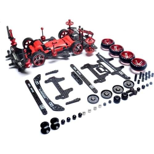 FMA Chassis Modify Parts Set Starter/Primary/Advanced Kit Spare Parts For Tamiya Mini 4WD Car Model