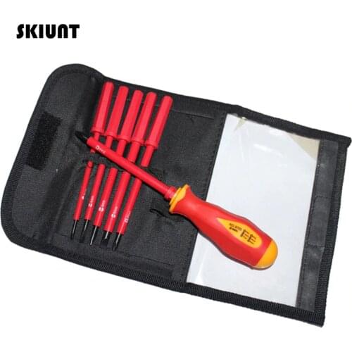 SKIUNT Insulated Screwdriver Set 7-In-1 Magnetic Torx Phillips Screwdriver Bits Precision Repair Device Multitool Hand Tools