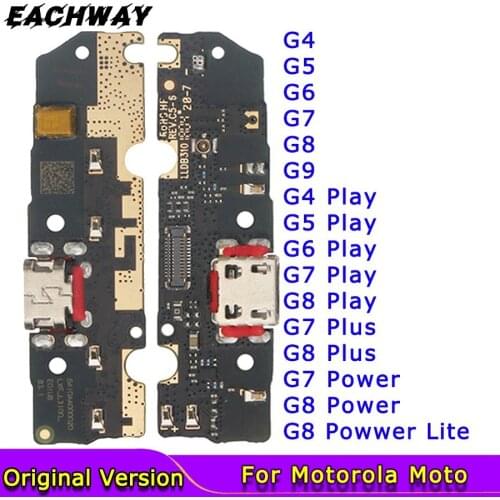 USB Charging Port Board Dock Flex Cable For Motorola Moto G4 G5 G6 G7 Play Charger Port Connector Board Flex Cable Repair Parts