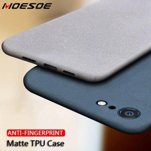 Luxury Ultra Thin Phone Case For iPhone SE 2020 Case 11 Pro Sandstone Matte Back Cover For iPhone 12 XS Max X XR 7 8 6 6s Plus