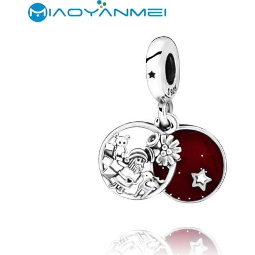 925 Sterling Silver Beads Fit Original Pandora Bracelets Santa Love Peace Joy Dangle Charm DIY Women Fashion Jewelry Gift