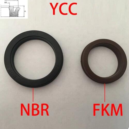 YCC 50*40*6 50x40x6 63*53*7 63x53x7 GP Y-QGP Black NBR Brown Fluorine FKM Rubber Pneumatic Cylinder Piston Rod Gasket Oil Seal