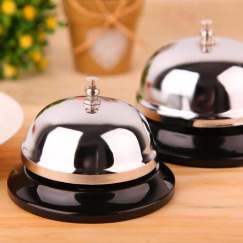 Restaurant Service Call Bell Hotel Counter Desk Bell Ring Stainless Steel Reception Restaurant Kitchen Bar Service Desk Call