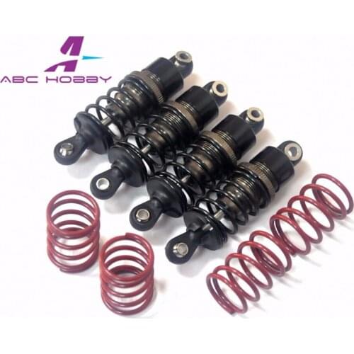 1/10 Aluminum Oil Damper Set (4pcs) TT01/TT01D/TL01 Chassis for tamiya with 4pcs Red spring