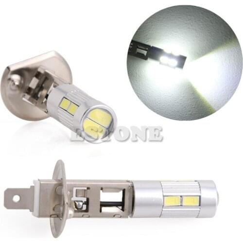 1PC H1 5630 10-SMD-LED Halogen Car Lamp Fog Driving Light Bulb Headlight 12V #1