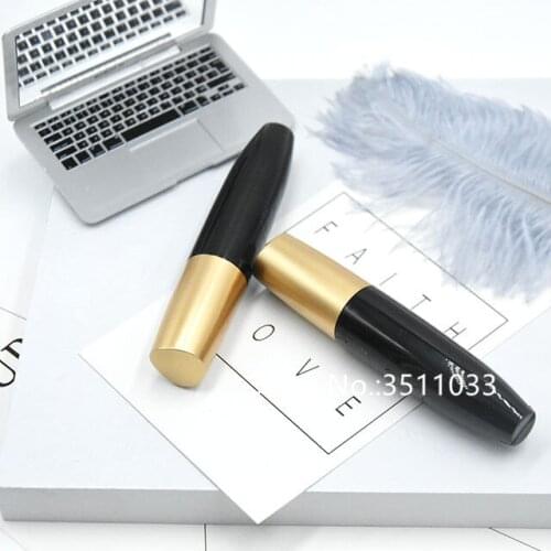 10ML 30pcs 50pcs High Grade Black Plastic Empty Mascara Tube Cosmetic Eyelashes Growth Liquid Container Bottle Gold Cap