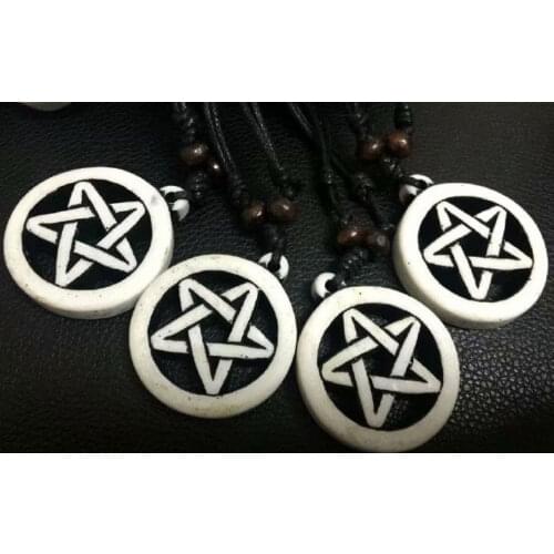 12 pcs Classic round star necklace Fashion Men Jewelry Gift