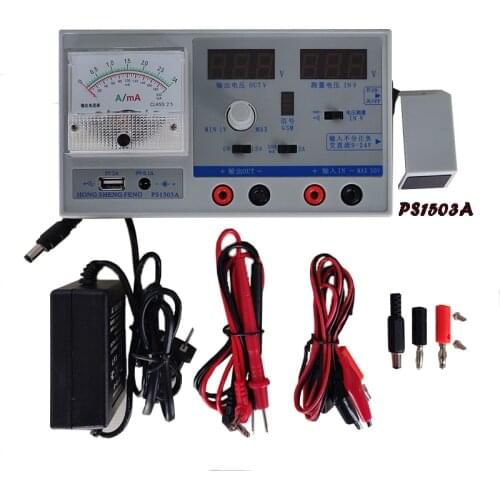 15V 2A/3A PS1502 PS1503A Mini DC Power Supply Adjustable Digital Regulated Power with GSM Signal Test For all Phone Repair