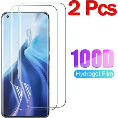 2 pcs hydrogel film for xiaomi mi11 lite screen protector mi-11 xiaomi 11 pro soft glass mi 11lite xiaomi mi 11 lite 5g hidrogel