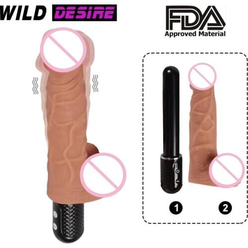 2020 Sex Shop Silicone G Spot Female Dildo Vibrator Big Male Penis AV Wand Vibrator Clitoris Stimulator Adult Sex Toys for Women