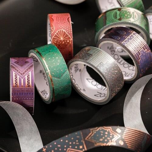3 Meters Long Beautiful Romantic Gold Foil Washi Tape Scrapbooking DIY Decor Diary Album Notebook Stick Lable Stationery